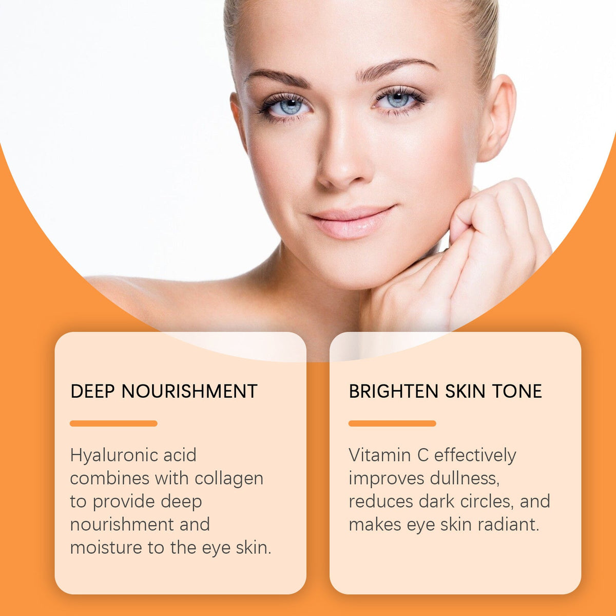 EELHOE Vitamin C Under-Eye Patch Eye Bag Care Cools And Moisturizes The Skin Around The Eyes