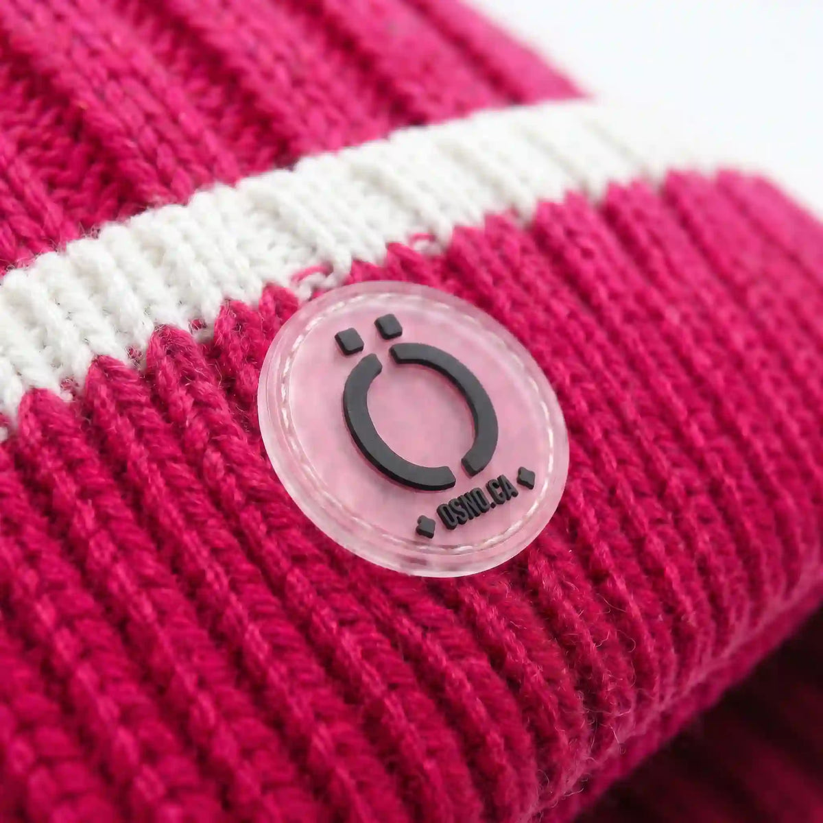 Fushia Stripe Tuque