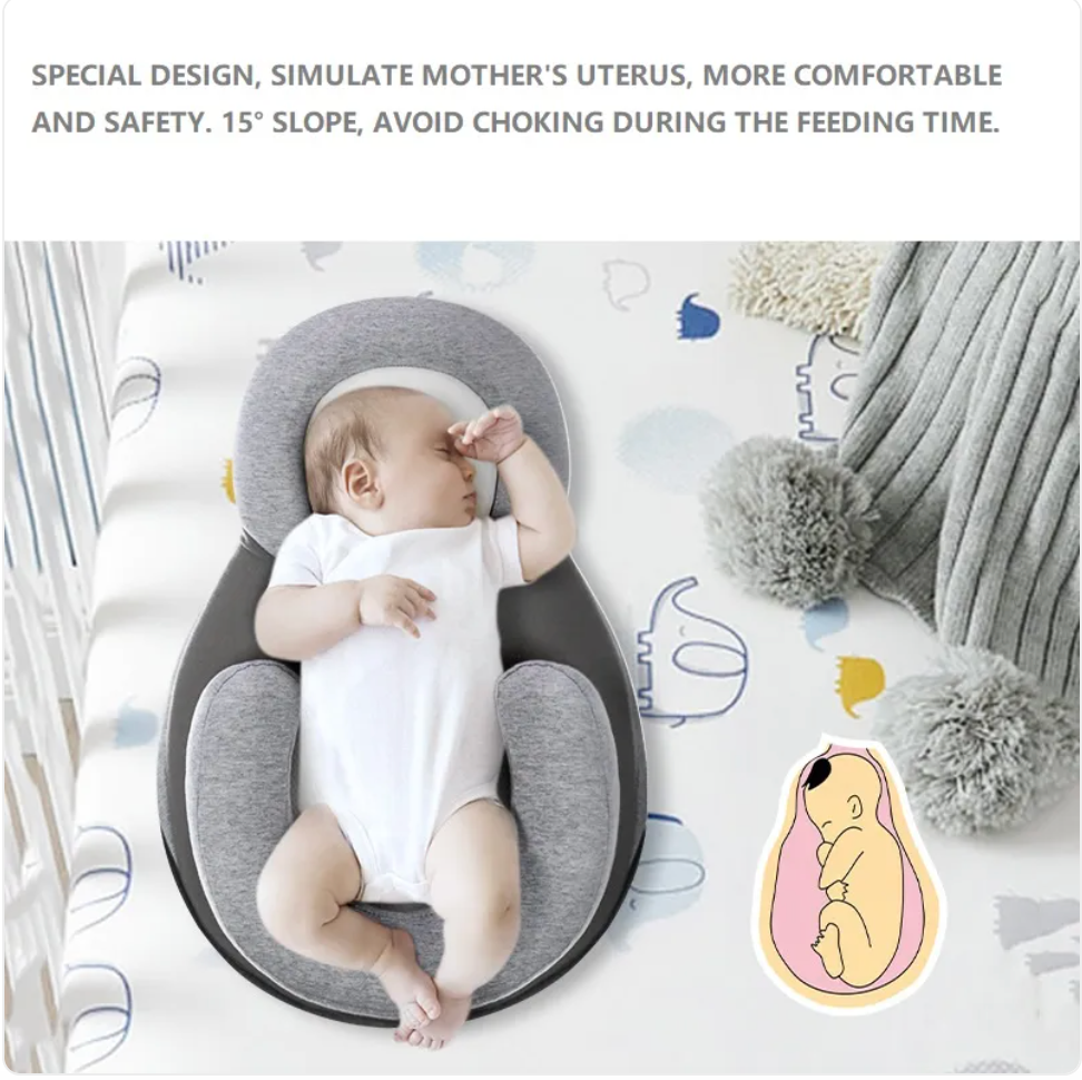 Baby Anti-Spit Up Pillow – Memory Foam Infant Support Pillow