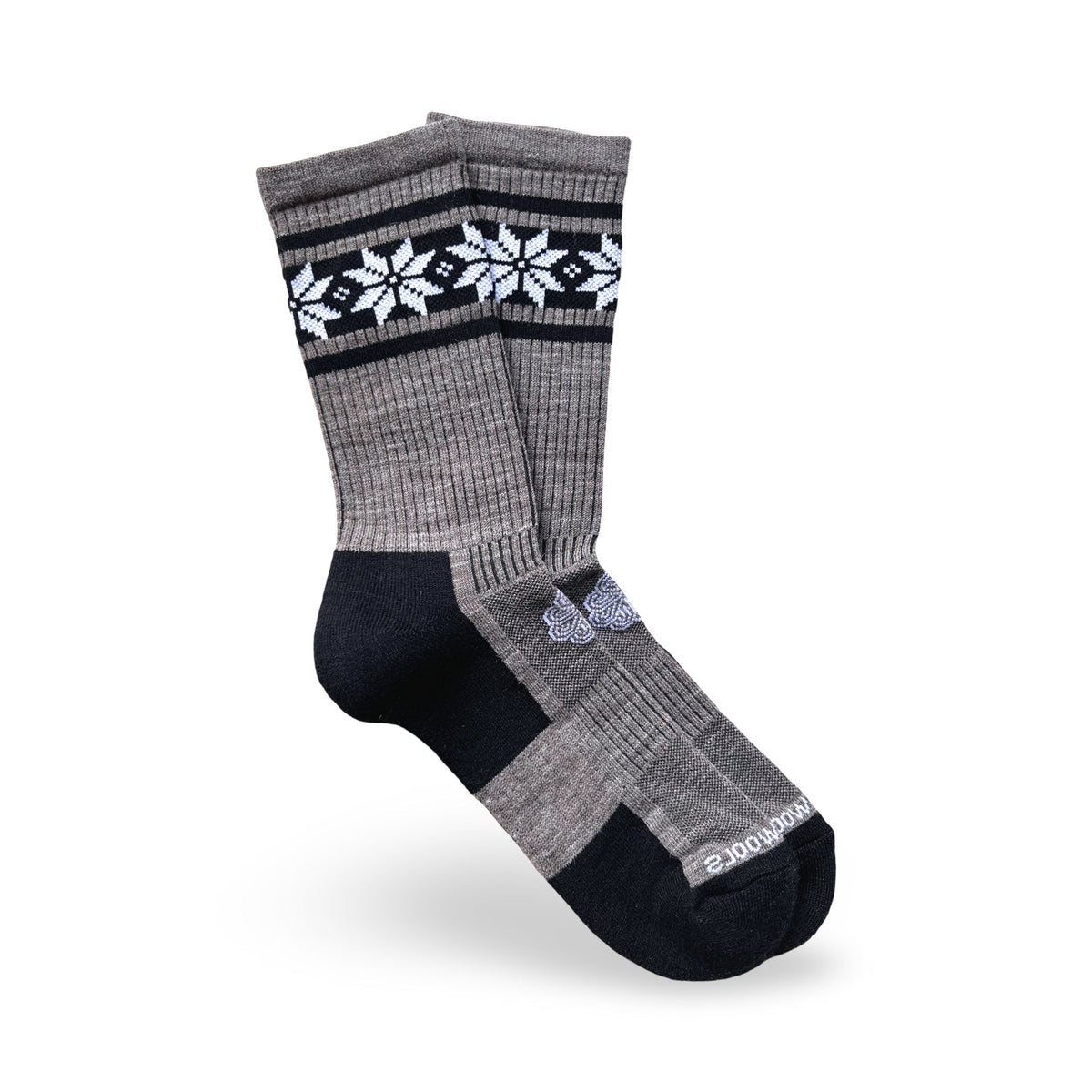 HIKE Grey Cushioned Merino Wool Socks-0