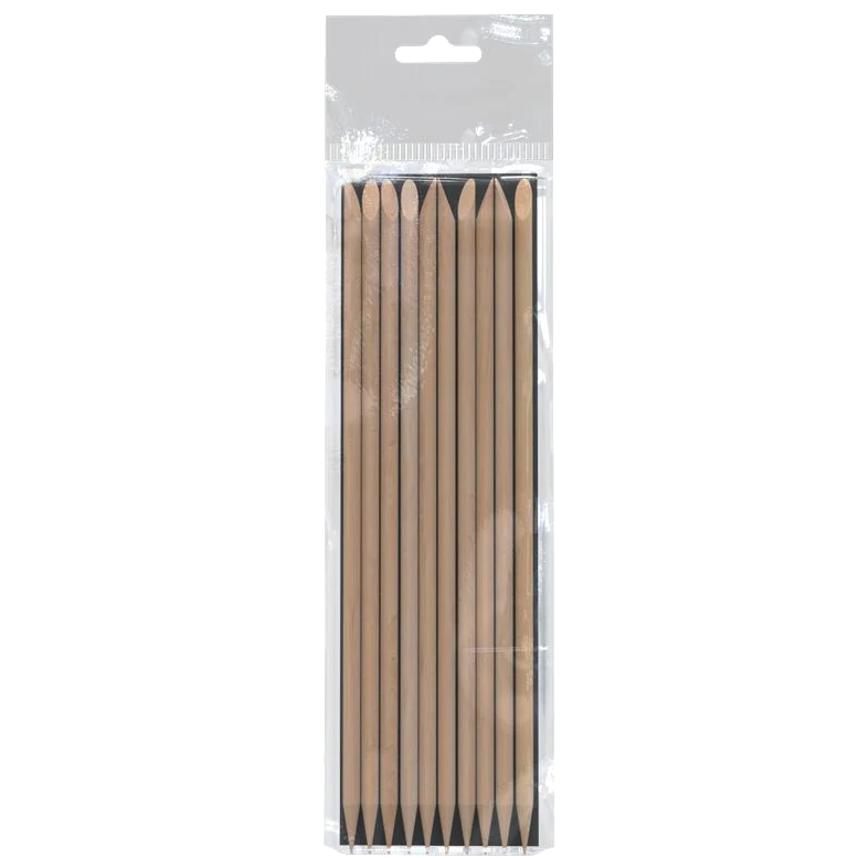 STALEKS PRO ORANGE STICK FOR MANICURE WOODEN 150 MM 10 PCS DOS-10/10 - STALEKS™-0