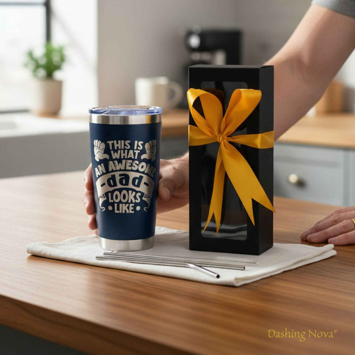 Best Dad Ever Tumbler 20oz Stainless Steel Father&