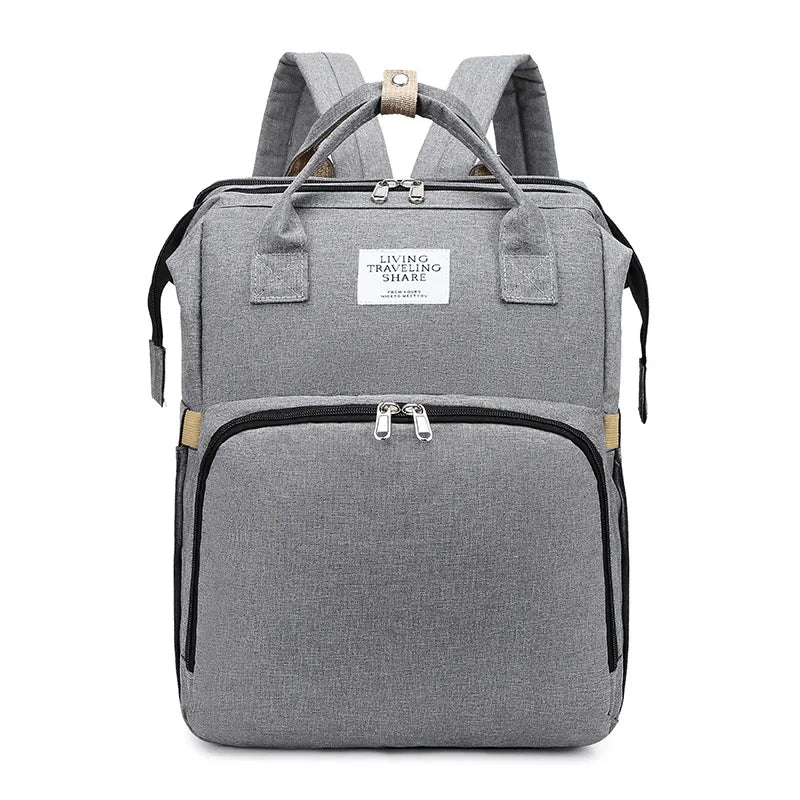 Large-Capacity Mommy Bag – Stylish Water-Resistant Diaper Backpack