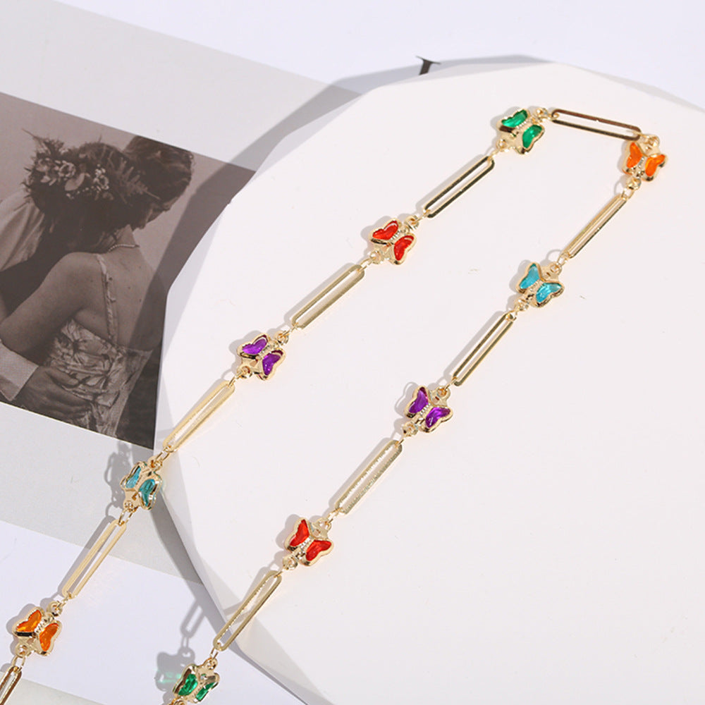 Handmade KC Color-Proof Copper Chain DIY Bracelet Materials