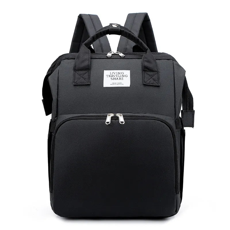 Large-Capacity Mommy Bag – Stylish Water-Resistant Diaper Backpack