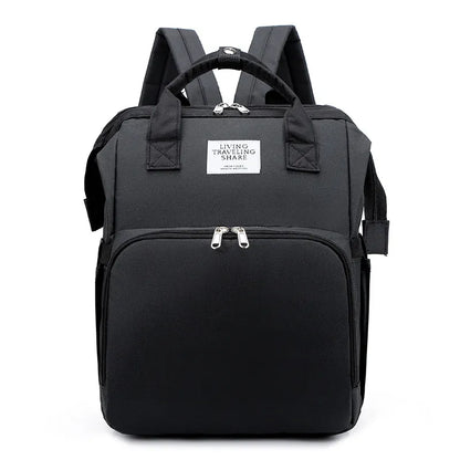 Large-Capacity Mommy Bag – Stylish Water-Resistant Diaper Backpack