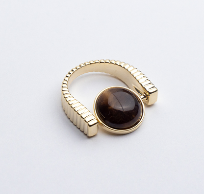 Natural Stone Fidget Spinner Rings for Anxiety Relief