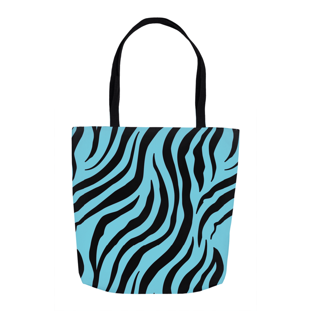 Zebra Blue Tote