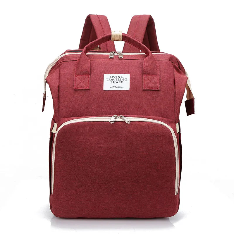 Large-Capacity Mommy Bag – Stylish Water-Resistant Diaper Backpack