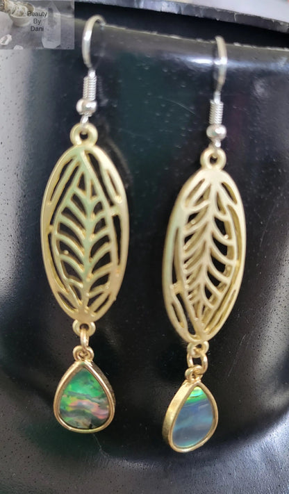 Hypoallergenic Abalone Earrings