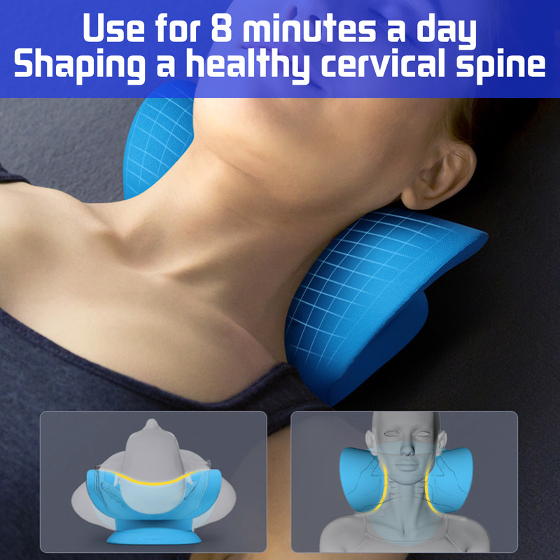 Cervical Spine Stretch Neck Stretcher &amp; Massage Pillow
