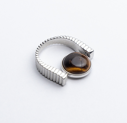 Natural Stone Fidget Spinner Rings for Anxiety Relief