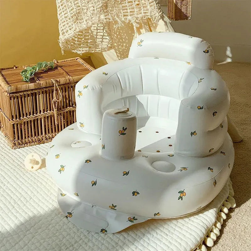 Inflatable Baby Chair for Dining &amp; Bath – Safe Seat for 6–24 Months