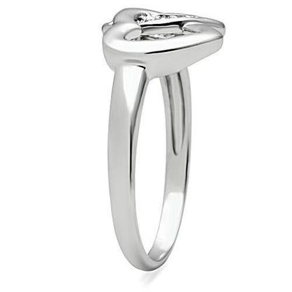 AAA CZ rhodium brass ring for women with clear cubic zirconia stone