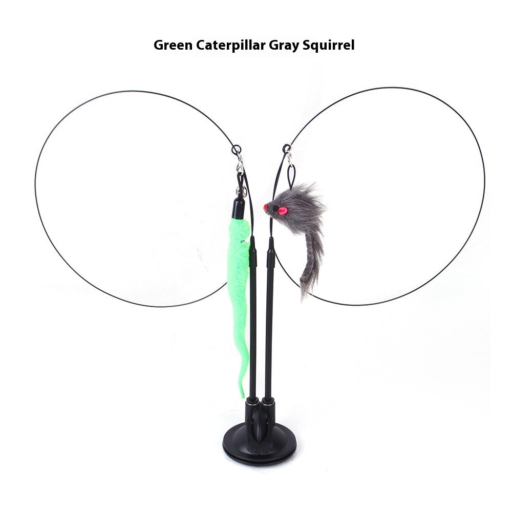 Cat Sucker Teaser Toy – Interactive Suction Cup Cat Toy