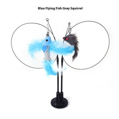 Cat Sucker Teaser Toy – Interactive Suction Cup Cat Toy