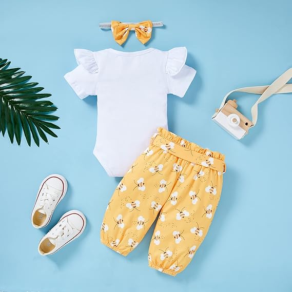 Sunshine Ruffle Baby Set
