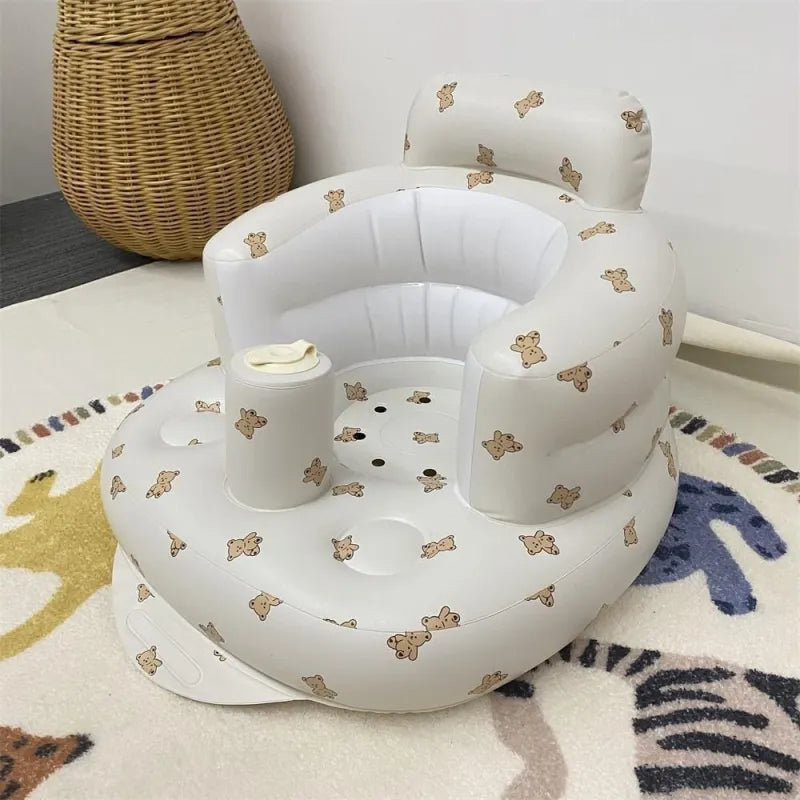 Inflatable Baby Chair for Dining &amp; Bath – Safe Seat for 6–24 Months