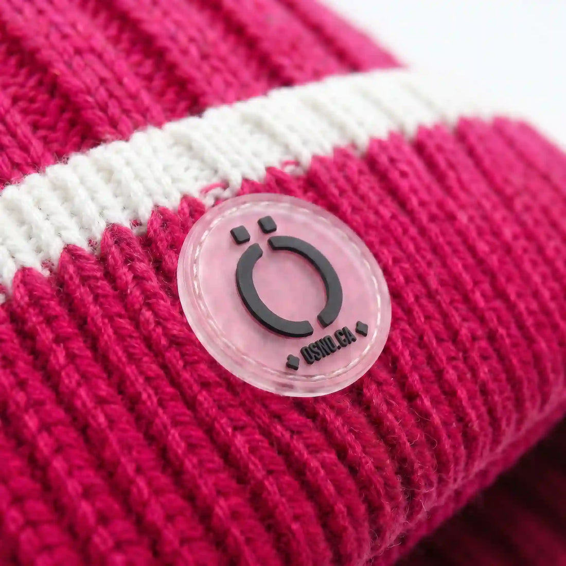 Fushia Stripe Tuque