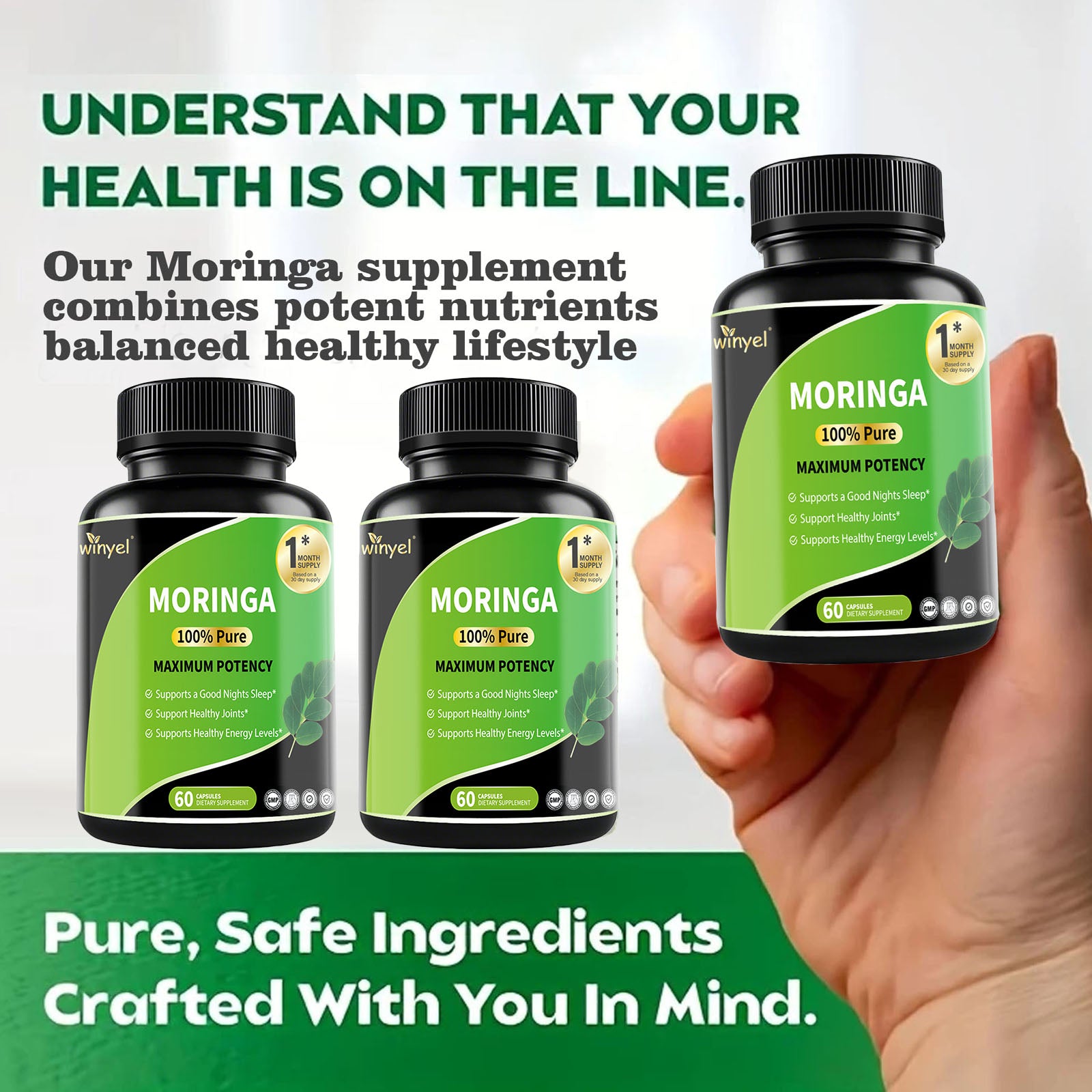 Pure Essence Moringa Vitality Supplement