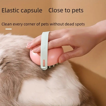Silicone Pet Shampoo Brush for Dog and Cat Grooming
