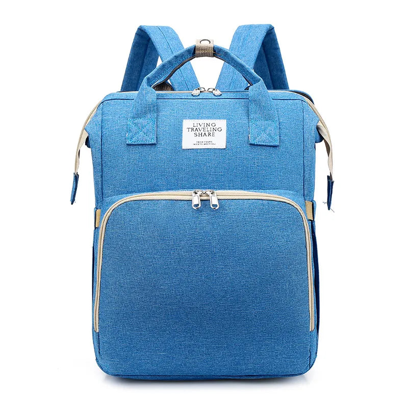 Large-Capacity Mommy Bag – Stylish Water-Resistant Diaper Backpack