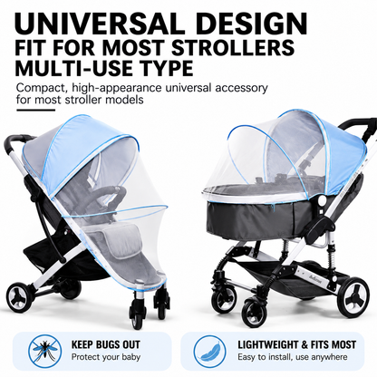Universal Baby Stroller Sun Shade &amp; Mosquito Net