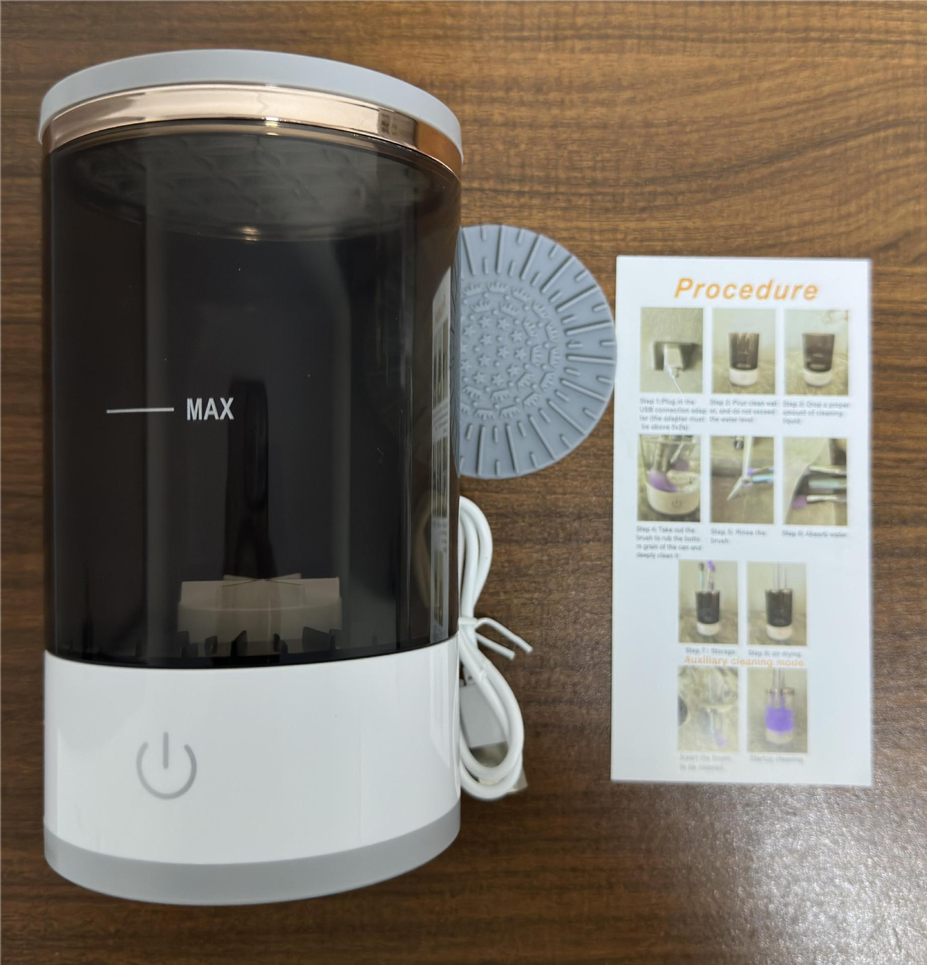 Rechargeable Makeup Brush Cleaner – Fast Electric Brush Washer