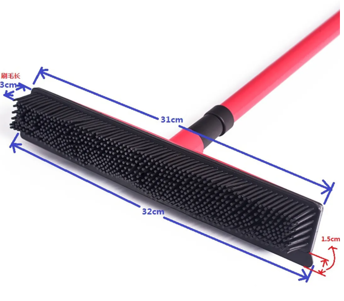 Pet Hair Removal Broom Mop – Multi-Surface Floor &amp; Carpet Cleaner