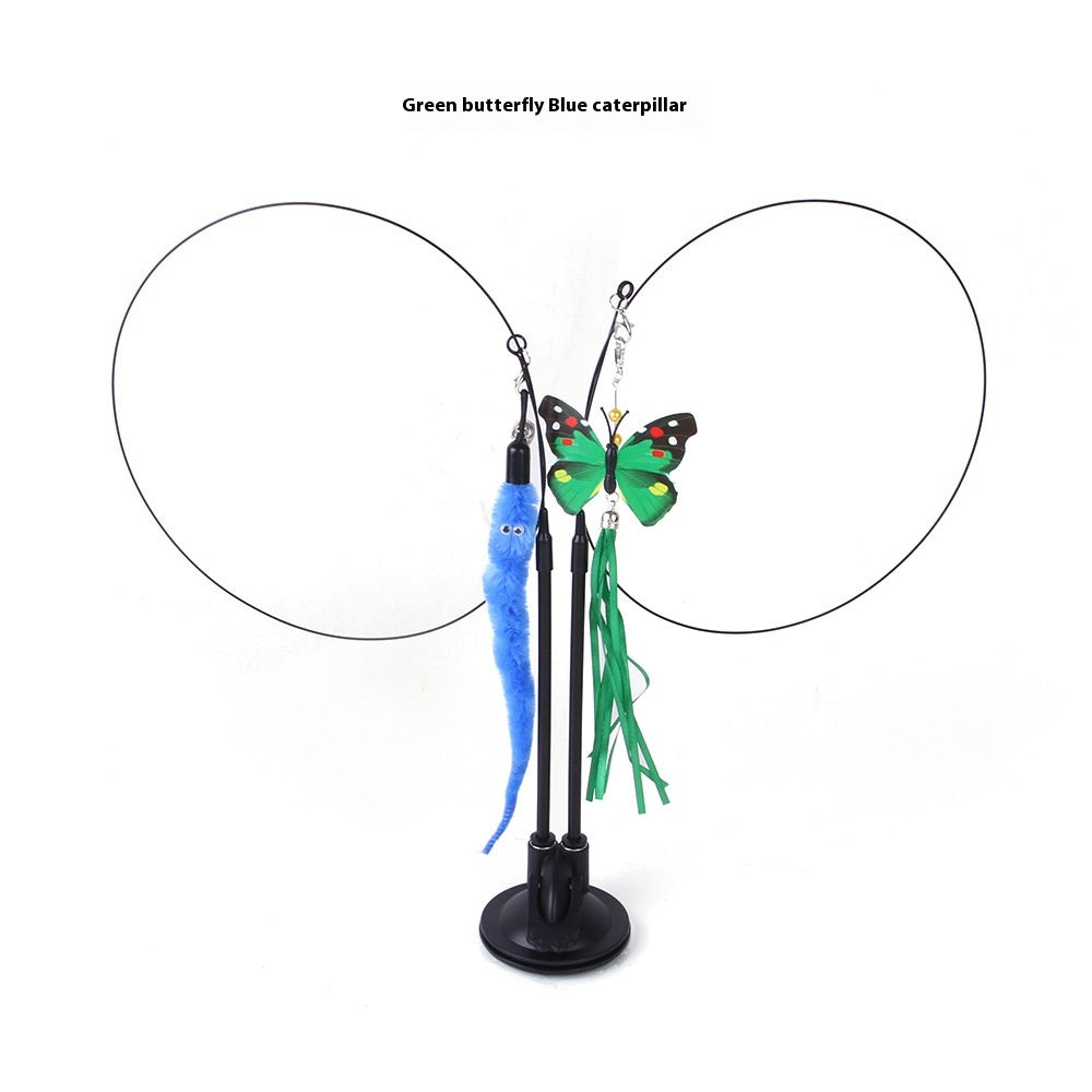 Cat Sucker Teaser Toy – Interactive Suction Cup Cat Toy