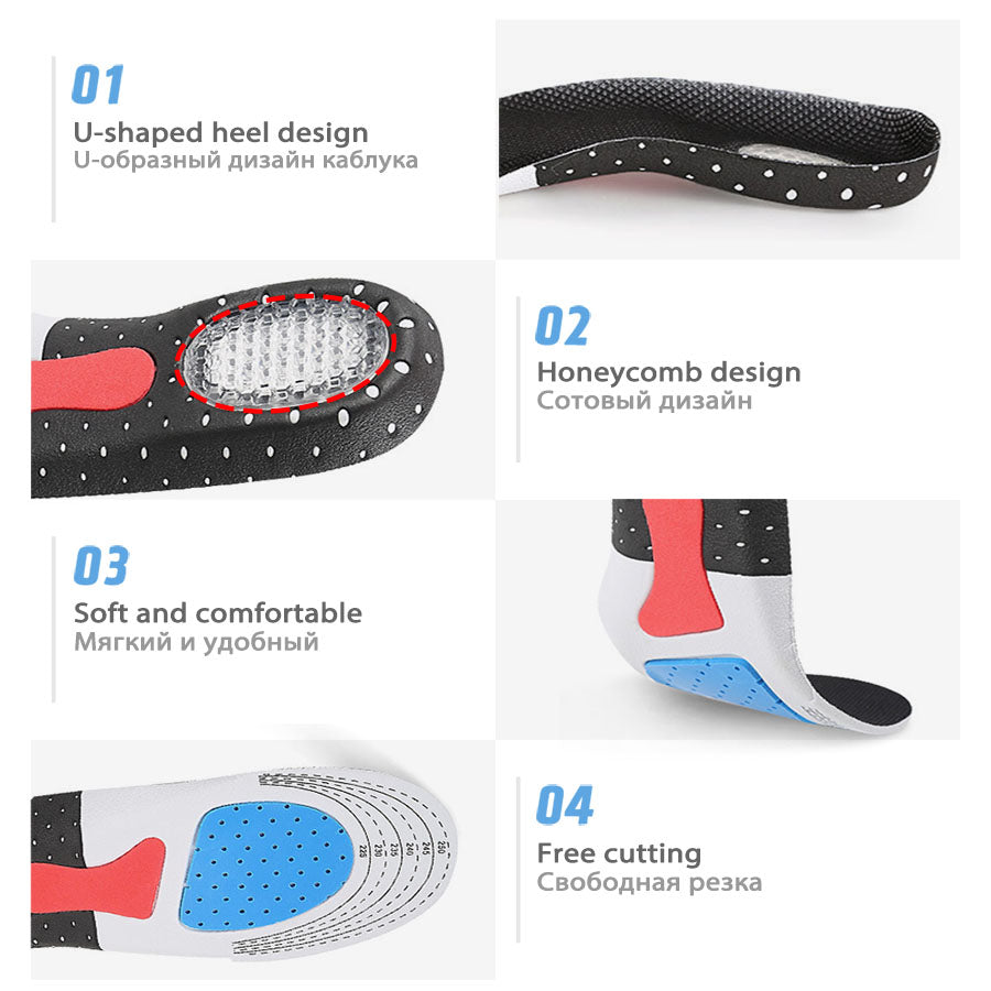 Breathable Sports Insoles for Men and Women
