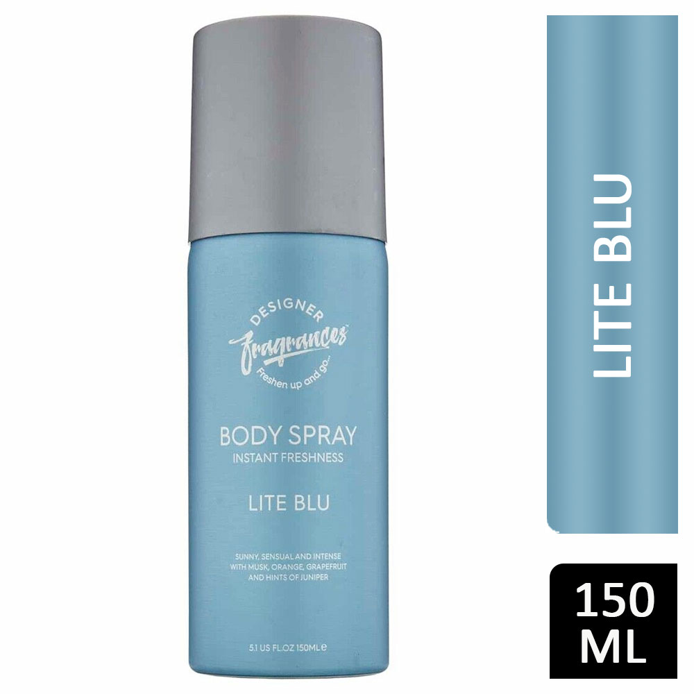 Designer Fragrances Lite Blu Body Spray For Men 150ml