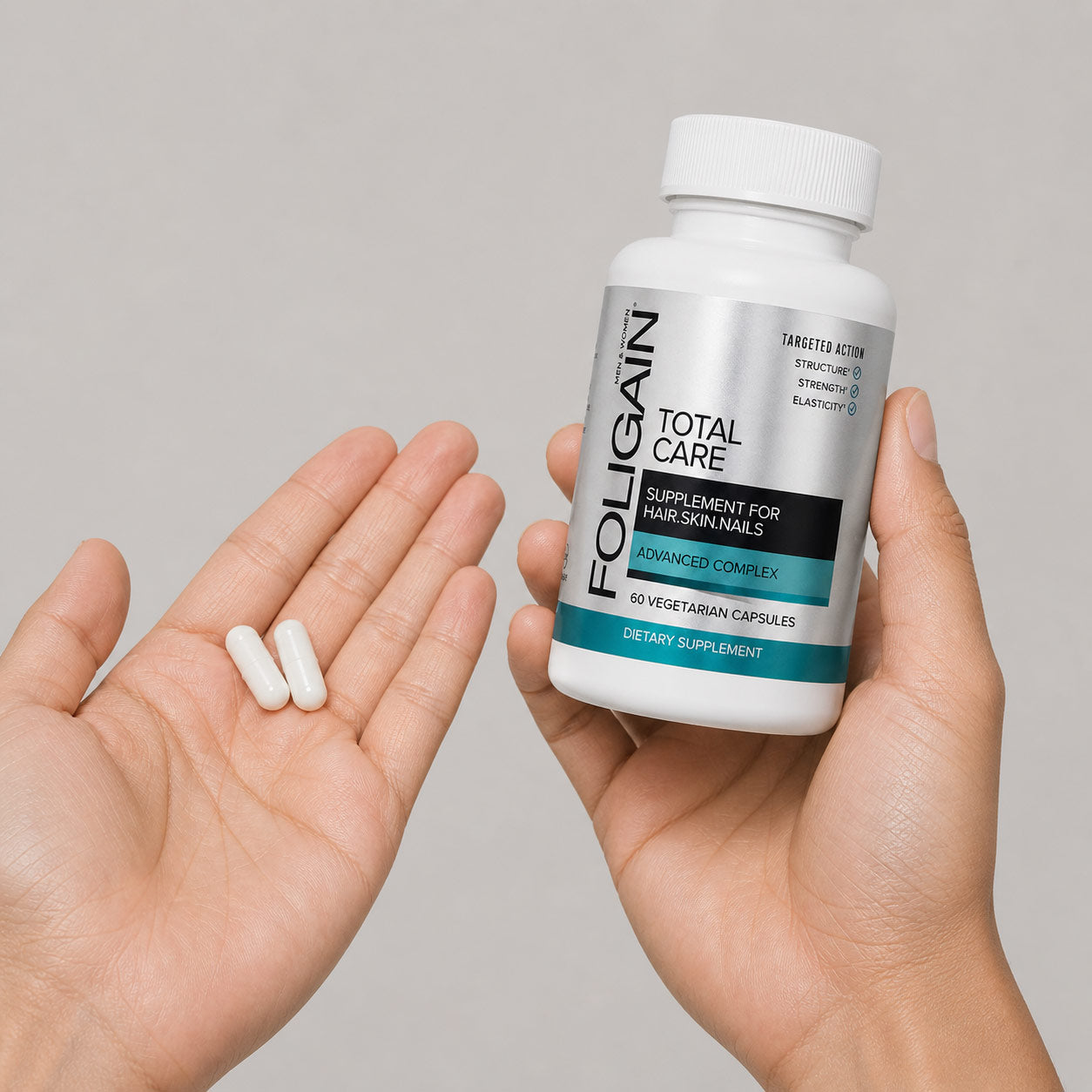 FOLIGAIN® TOTAL CARE Supplement for Thinning Hair, Skin &amp; Nails
