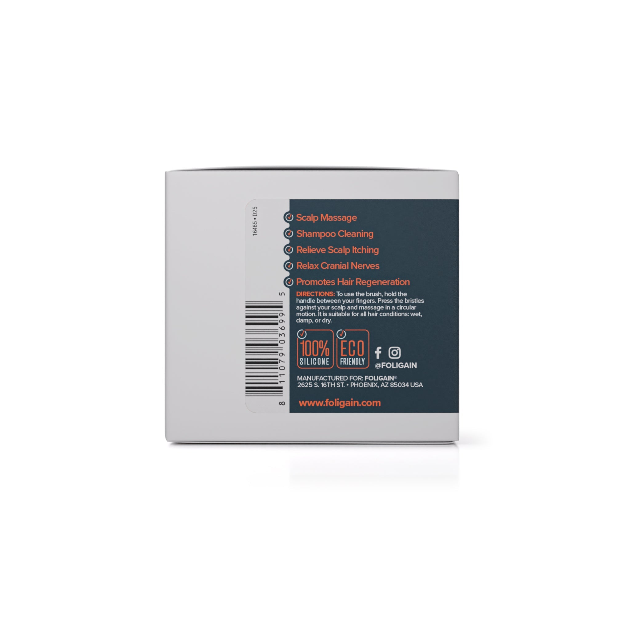 FOLIGAIN® Scalp Therapy Exfoliator &amp; Massager in Black