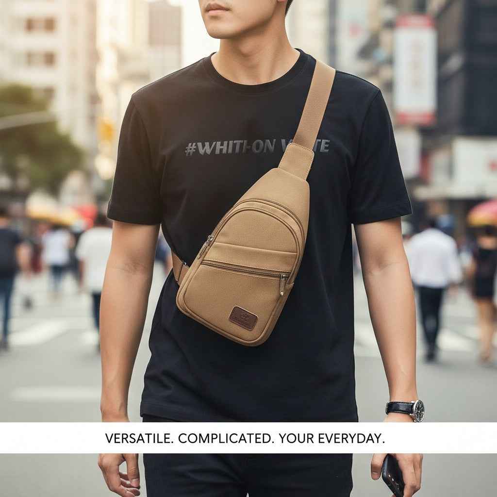 Canvas Sling Bag | Lightweight Crossbody for Men &amp; Women