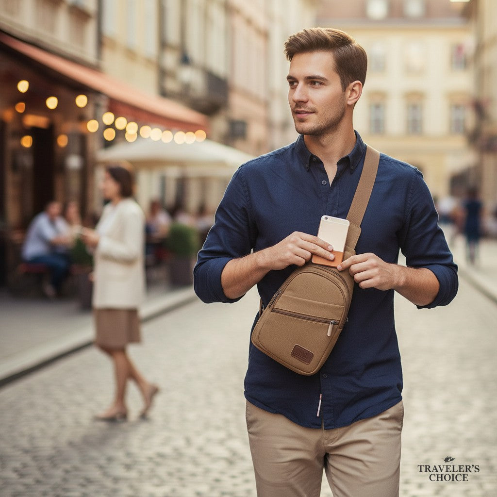 Canvas Sling Bag | Lightweight Crossbody for Men &amp; Women