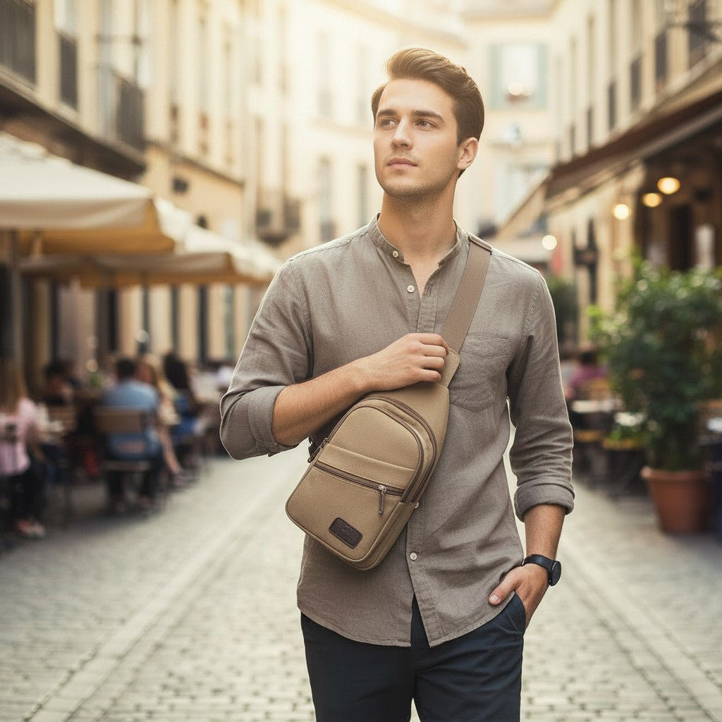 Canvas Sling Bag | Lightweight Crossbody for Men &amp; Women