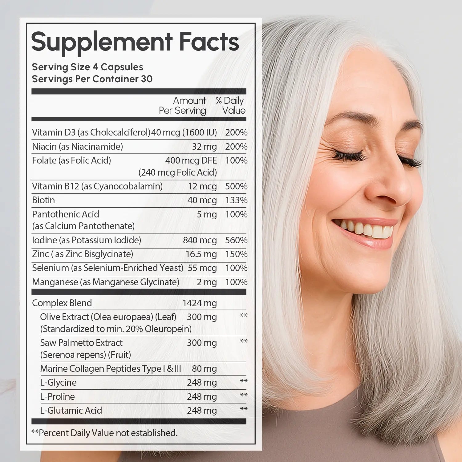 Biotin &amp; Collagen Hair Growth Complex