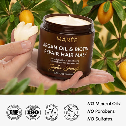 Argan Oil &amp; Biotin Hair Repair Mask