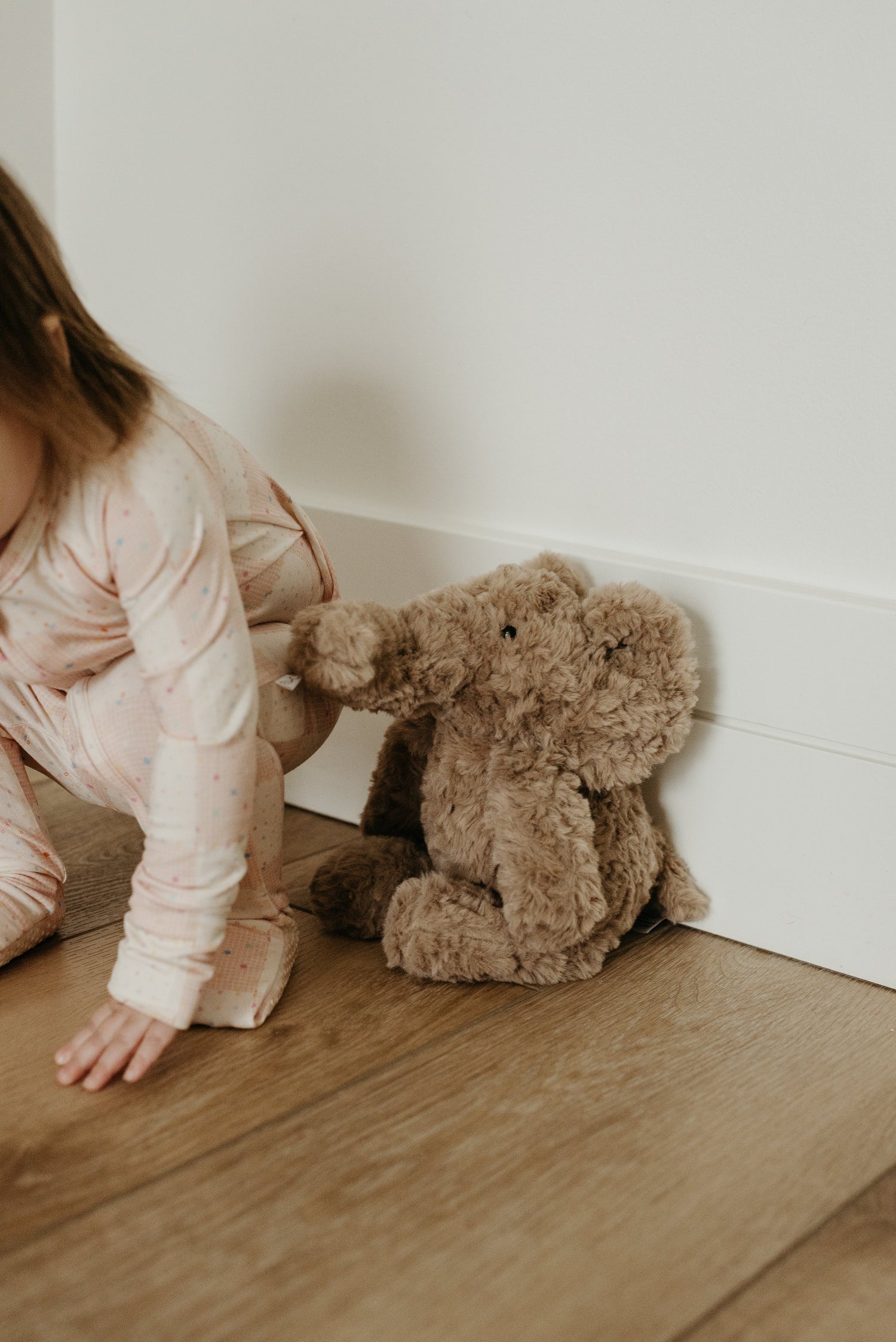 Peek-a-Boo Baby Sleeper Blush Sprinkle / Checkered