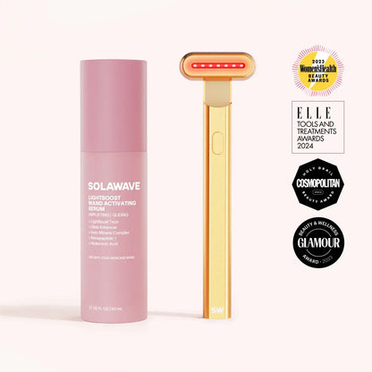 4-in-1 Red Light Therapy Wand &amp; Activating Serum Kit