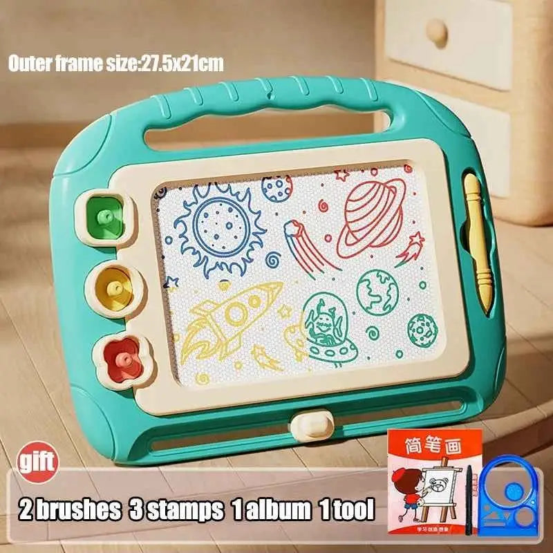 Children Cartoon Drawing Board Baby Puzzle Magnetic Writing Board Toy Graffiti Magnetic Drawing Board Montessori Toy for Kids