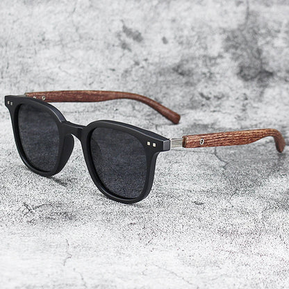 Men’s Vintage PC Frame Sunglasses - Classic Brand Driving Eyewear with Coating Lens