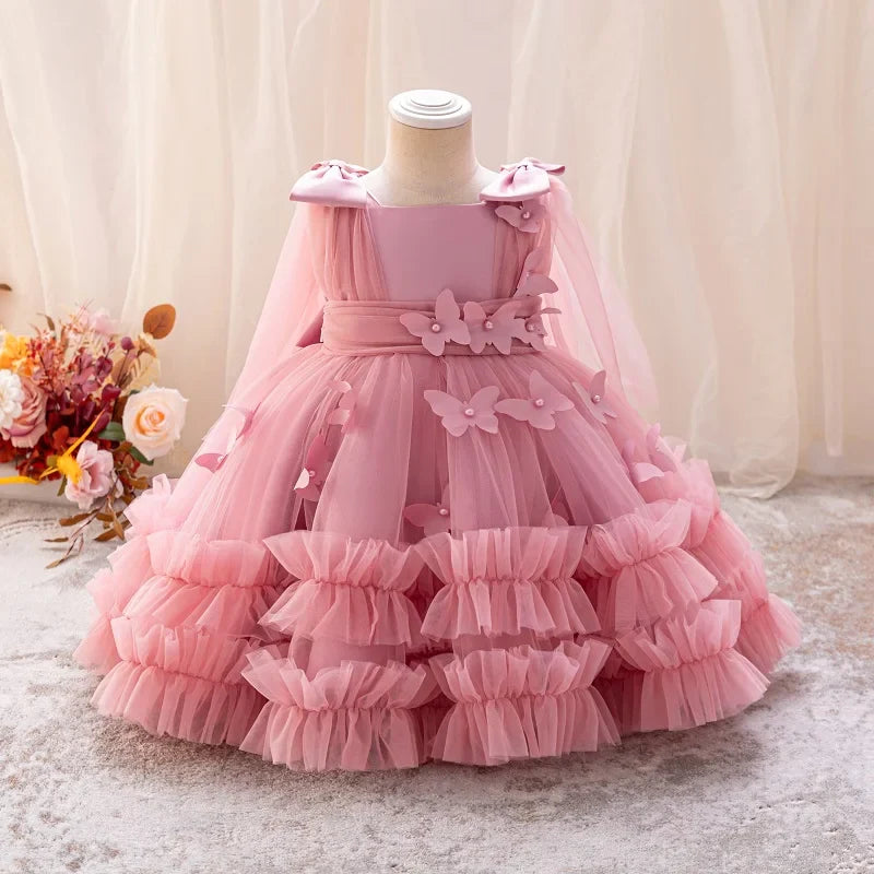 Toddler &amp; Little Girls Birthday &amp; Party Butterfly Dress