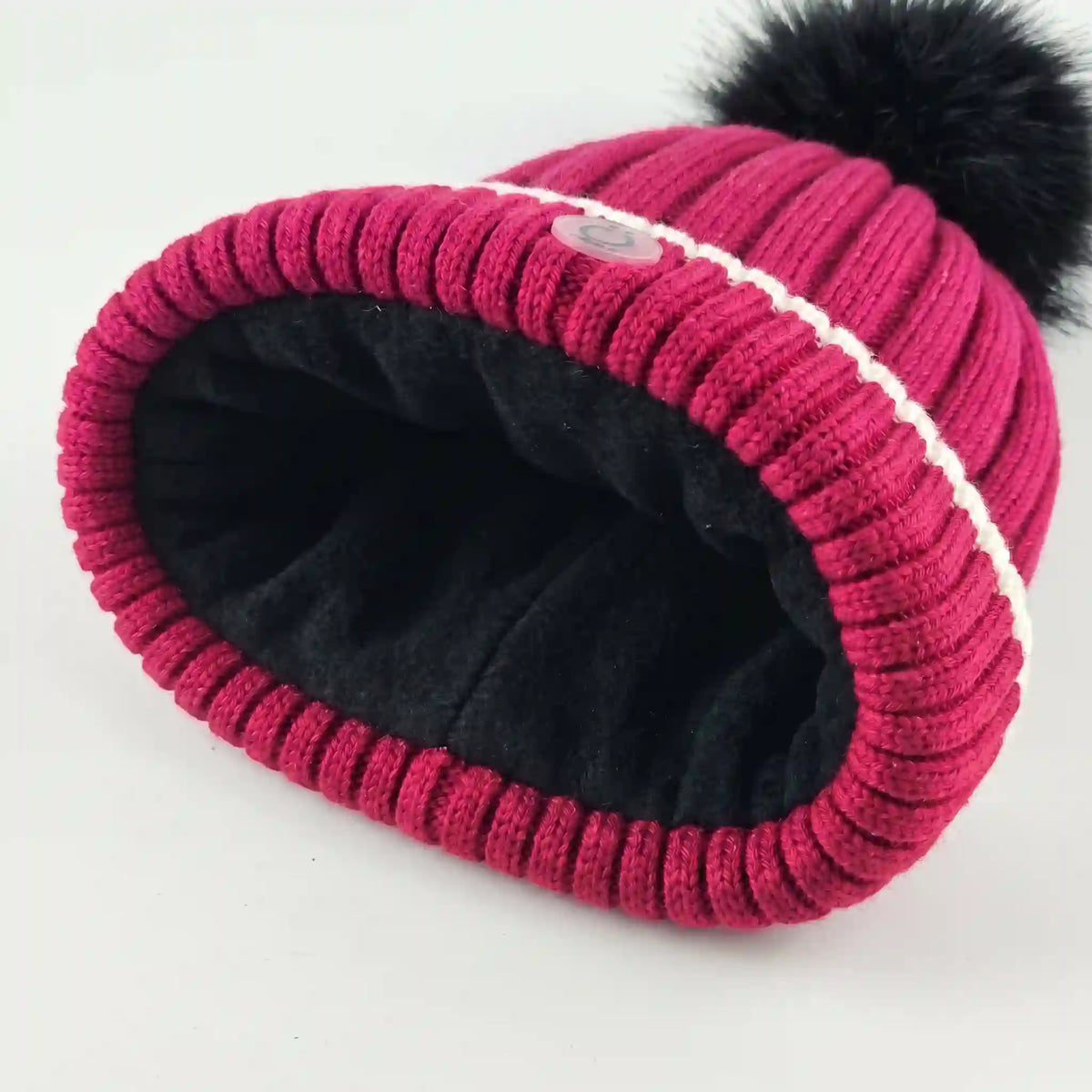 Fushia Stripe Tuque