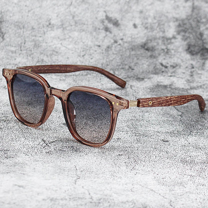 Men’s Vintage PC Frame Sunglasses - Classic Brand Driving Eyewear with Coating Lens
