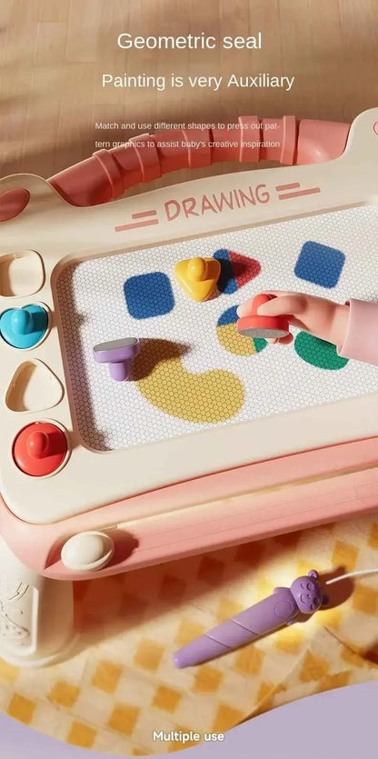 Children Cartoon Drawing Board Baby Puzzle Magnetic Writing Board Toy Graffiti Magnetic Drawing Board Montessori Toy for Kids