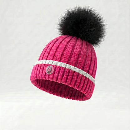 Fushia Stripe Tuque