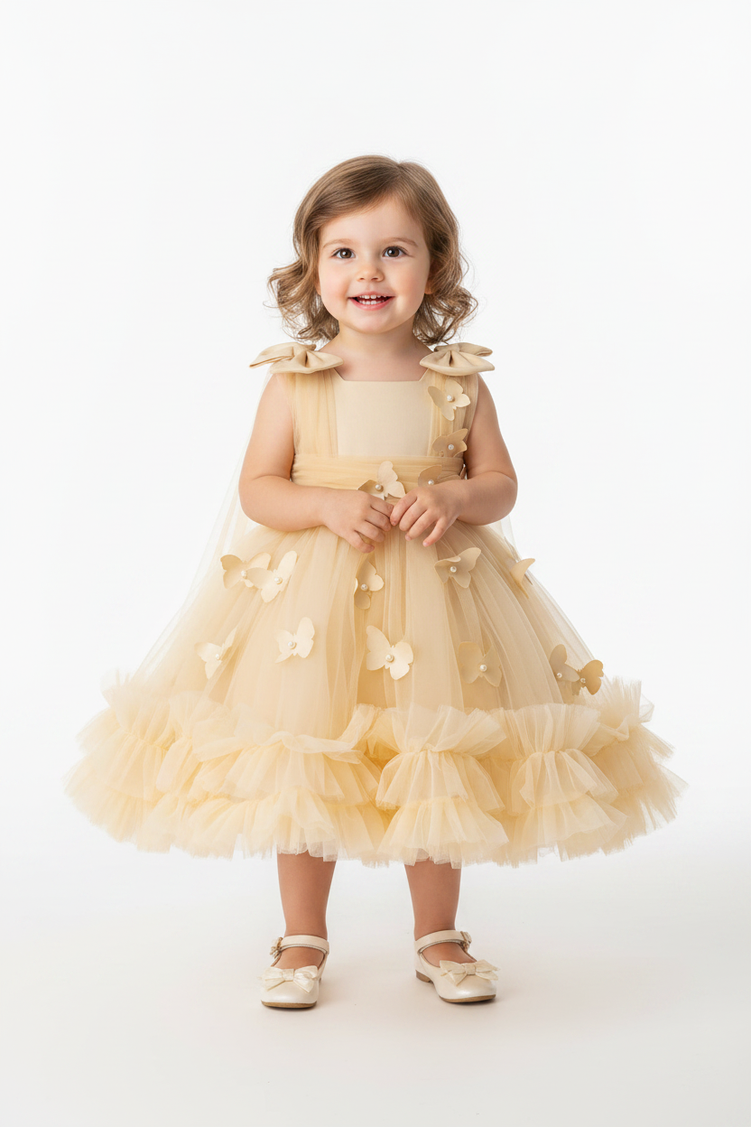 Toddler &amp; Little Girls Birthday &amp; Party Butterfly Dress