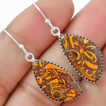 Coquina Fossil Jasper - India Earrings E-1113 SDE87468